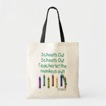 Skolor ut tote bag