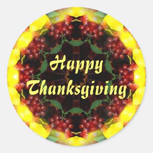 SkördKaleidoscopethanksgiving Klistermärken