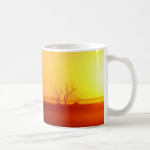 Skördsolnedgång Kaffe Kopp