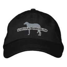 Skotsk Deerhound broderad hatt för Silhouette