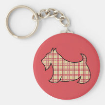 Skotsk Terrier Keychain Nyckel Ringar