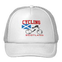 Skottland som cyklar hatten mesh kepsar