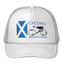 Skottland som cyklar hatten trucker kepsar