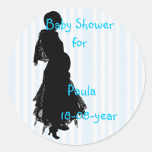 Skräddarsy baby showerklistermärke -