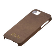Skräddarsy mobilt fodral för ODIN Läder-look iPhone 5 Skal