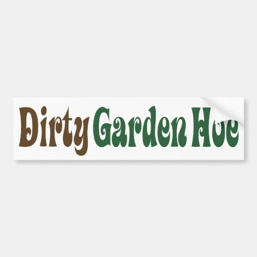 Skräddarsy trädgårds- Hoe - Bildekaler
