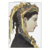 Skräddarsy Victorianskönhet - hälsningkort - kort
