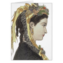 Skräddarsy Victorianskönhet - hälsningkort -