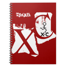 Skräddarsy - XC - crosst country Spiralbundna Anteckningsböcker