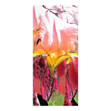 Skraj blomma anpassade rackkort