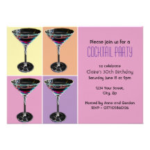 Skraj Martini cocktailpartyinbjudan