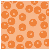 Skraj orange retro modell photo cut out