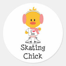 Skridskoåkningchickklistermärkear