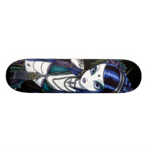 Skridskon "för den Sonya" stiger ombord den stam-  Skate Boards