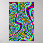 Skrikig Fractalaffisch för regnbåge (#2)