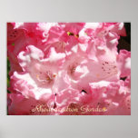 Skrivar trädgårds- konst ut för Rhododendron gåvar Print
