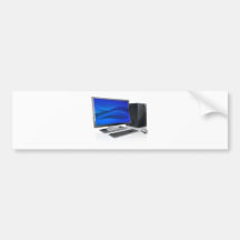Skrivbords- PCdatorarbetsstation Bildekaler