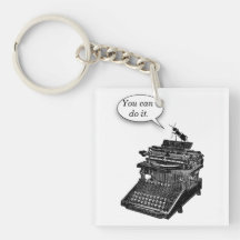 Skrivmaskinsfartsamtal Keychain