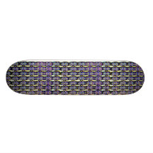 Skruvar blått och lilor anpassad skate board