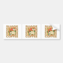 Skugga fullvuxet kaffe bildekal