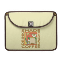 Skugga fullvuxet kaffe sleeve för MacBook pro