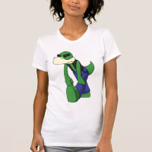 Skuggade nedslagna Lizardface - T Shirt