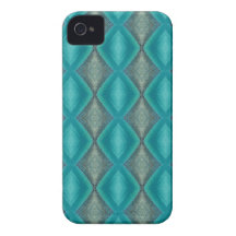 Skuggar av grönt mönster iPhone 4 Case-Mate skal