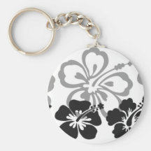 Skuggar av svart- och gråttaloha design nyckel ring