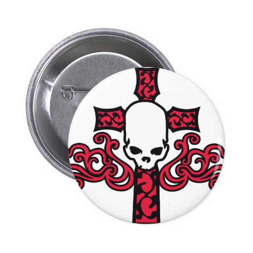 skull button