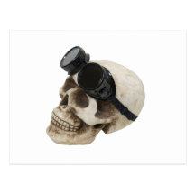 SkullGogglesUp073109 Vykort