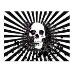 skullz. vridna pilar vykort