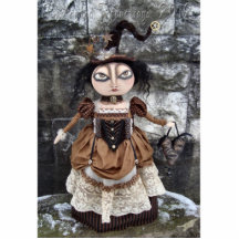 Skulptur för fotoet för den Steampunk häxadockan k Photo Cut Outs