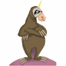 Skulptur för UnicornSlothutklipp Photo Cut Outs