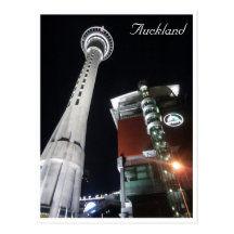skycitytorn auckland vykort