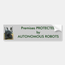 Skyddat av autonoma robotar bildekaler