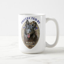Skyddat av den holländska herden kaffe koppar