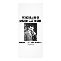 Skyddshelgon av modern elektricitet (Nikola Tesla) Rack Kort Designs