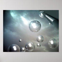 Skyen bubblar affisch