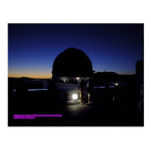 Skymning på det Los Angeles Griffith observatorium Vykort