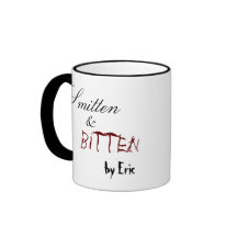 Slaget & bitit kaffe koppar