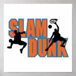 slam dunkbasketdesign affisch