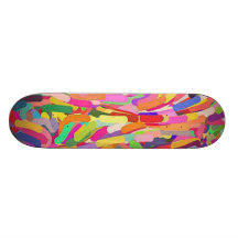 Slår av färg skate deck