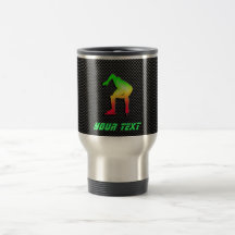 Slätt rusa skater kaffe mugg