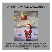 Sleigh Jacker, UPPMÄRKSAMHET ALL ZAZZLERS! , VAR V Anpassade Inbjudan