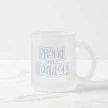 Slösa pappaTshirts och gåvor för text stolt nya Kaffe Kopp