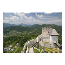 SLOVENIEN STAJERSKA Styria), Celje: Townen beskåda Fotografiskt Tryck