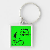 Slug kattcykel Keychain Nyckelringar