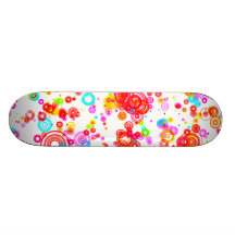 Slumpmässig digital konst för färgglada pölRaindro Skateboard
