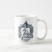 Slytherin vapensköldblått kaffe kopp