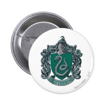 Slytherin vapensköldgrönt knapp med nål